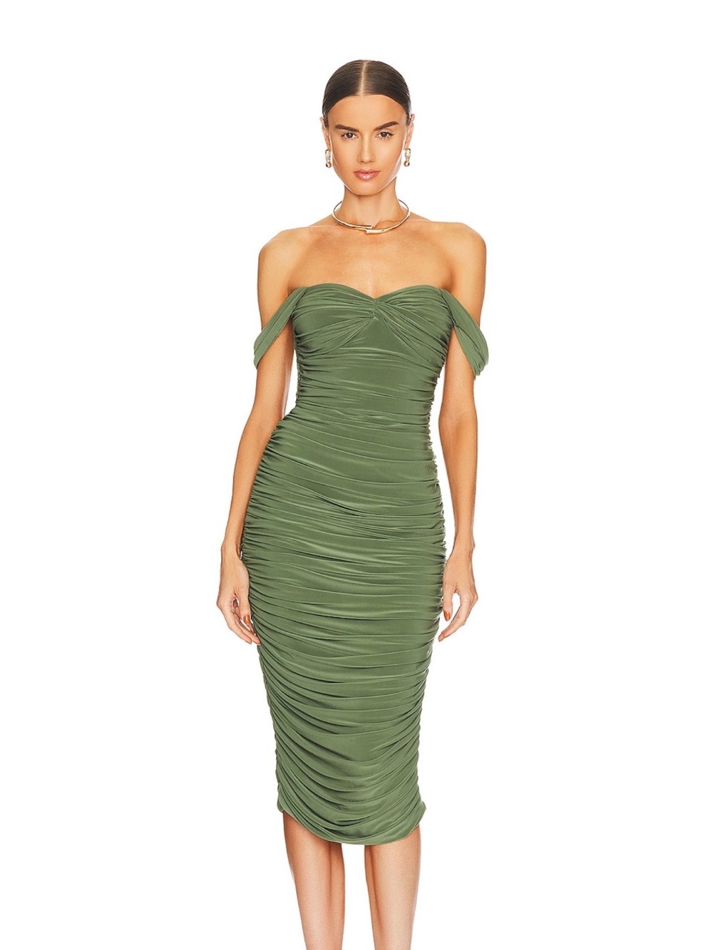 Walter Midi Dress in Celadon XS